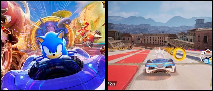 Sonic Racing CrossWorlds Challenges Mario Kart World