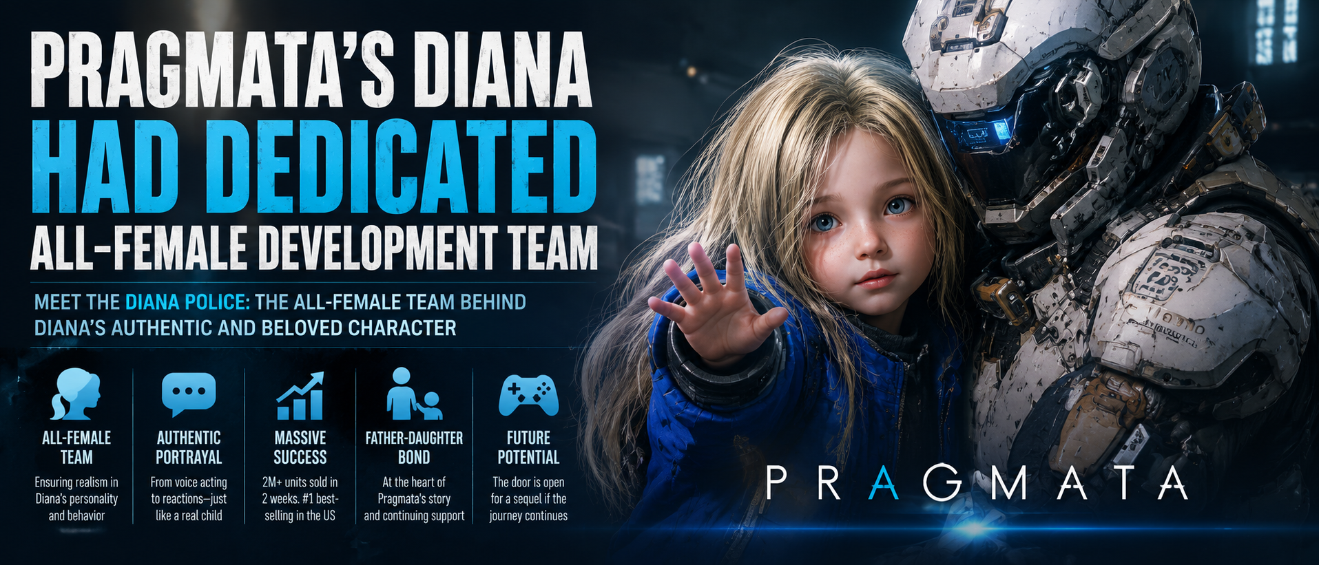 Pragmata's Diana Had Dedicated All-Female Development Team
