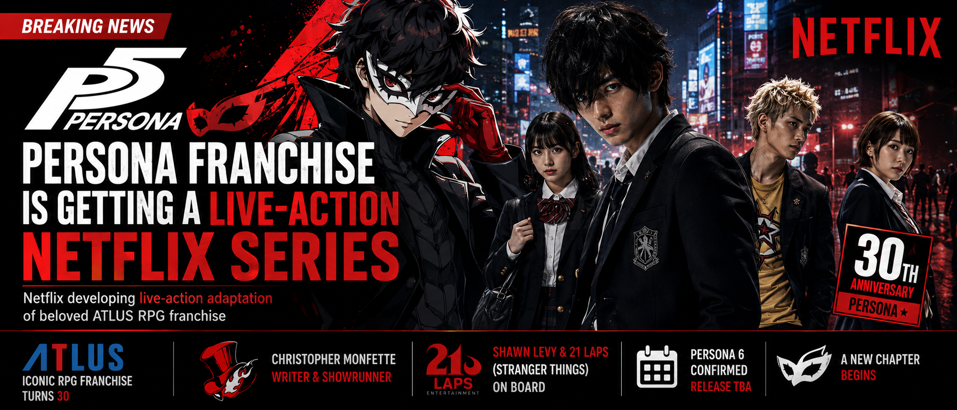 Persona Franchise Is Getting a Live-Action Netflix Series