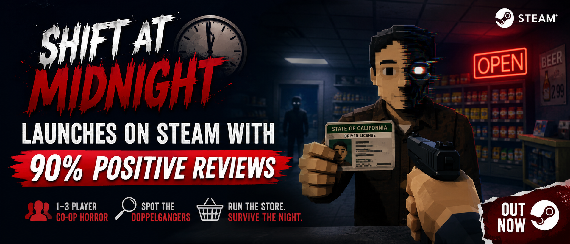 Shift at Midnight Launches on Steam With 90% Positive Reviews