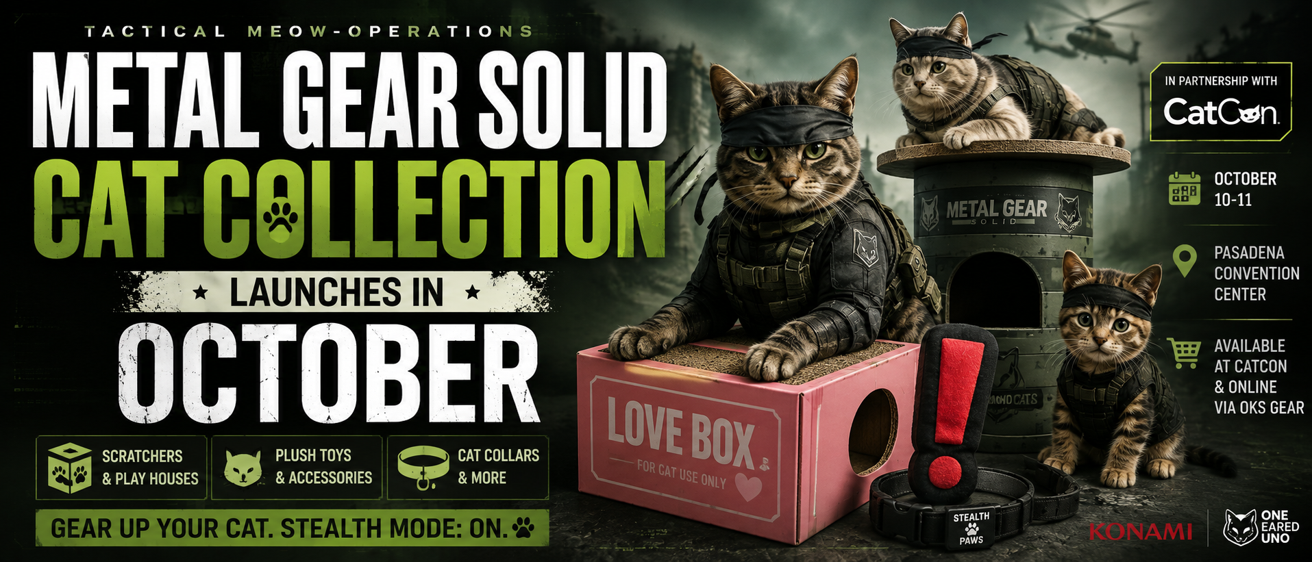 Metal Gear Solid Cat Collection Launches in October