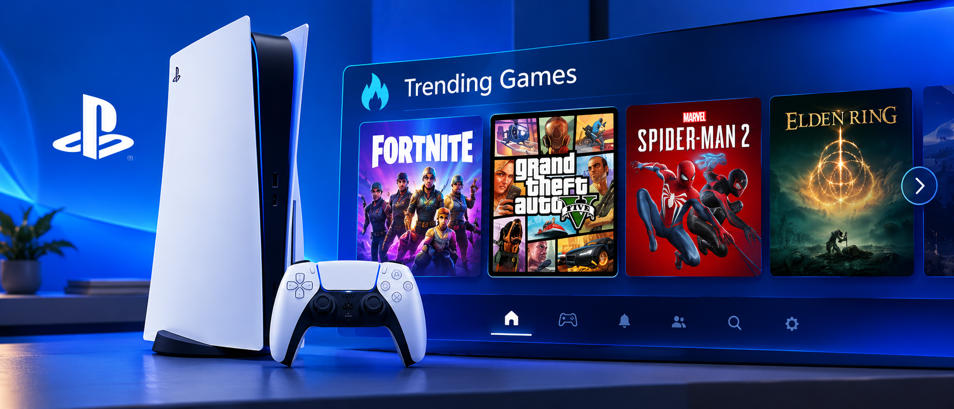 PS5 September Update Adds Trending Games Widget